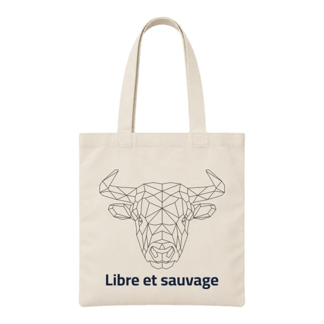 Tote bag — Taureau · Lignes géométriques